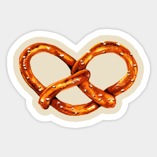 Pretzel Sticker by KellyGilleran